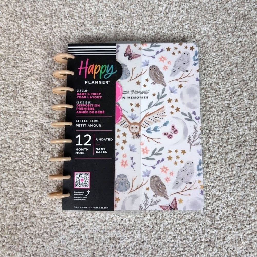Happy Planner Baby's First Year Layout Little Moments Undated 12 Month